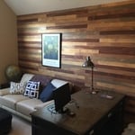 Home Office Shiplap Accent wall