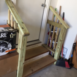 Wood Stairs and Railing
