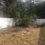 Vinyl Fence Installation - Back