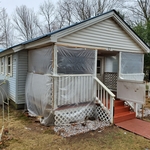 This was a open covered deck which we turned into