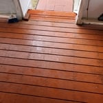 This was a open covered deck which we turned into