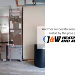 Residential AC install by J&W Heating and Air