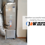 Residential AC install by J&W Heating and Air