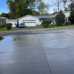 Concrete driveway