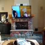 TV Above Fireplace