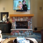 TV Above Fireplace