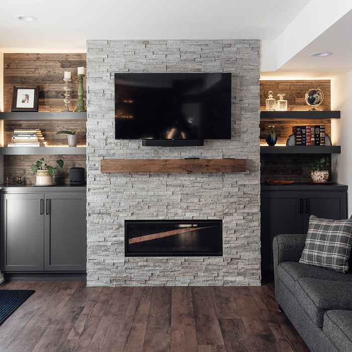 Basement Fireplace