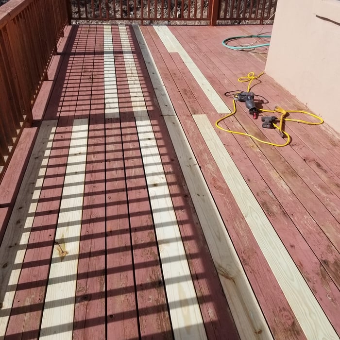 Replace decking