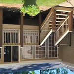 Porch staining