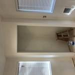 flat walls/ one coat of primer