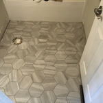 Hxagon bathroom floor