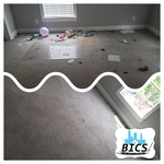 Bedroom before and after