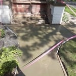 Concrete sidewalk