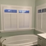 Plantation Shutters in Master Bath