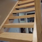 Custom floating staircase