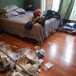 Before Bedroom cleaning