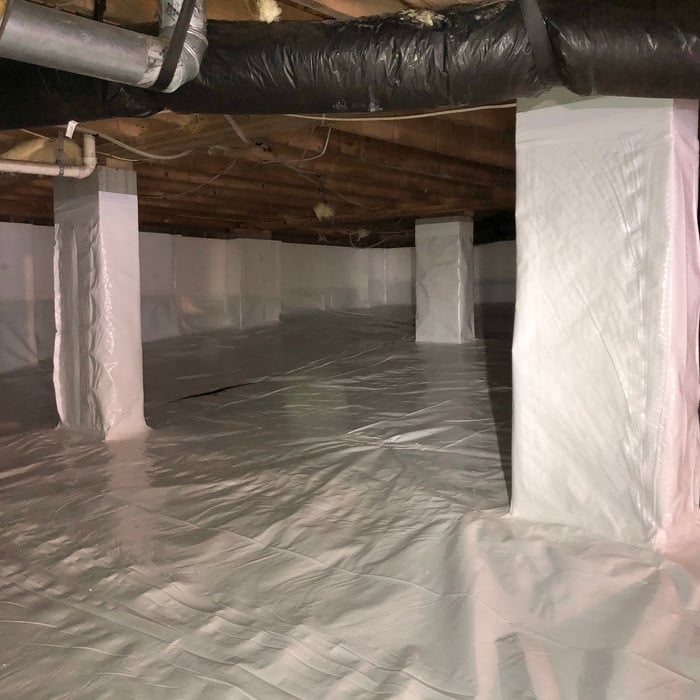 After Picture looking in Crawlspace