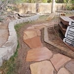 Flagstone walkway