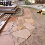 Flagstone walkway