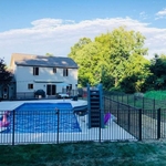 Black Pool Fence