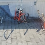 Clearing from the roof stack