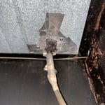 Water line entry point.