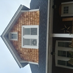 New cedar shake siding