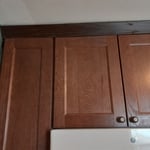 Kitchen Cabinet and custom Crown Molding Installed