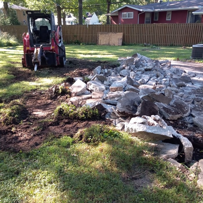 Patio demolition