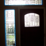 Sidelight and transom to match existing door.