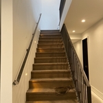 Downstairs floating rail