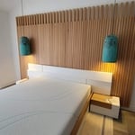 Bedroom wood wall