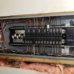 Finished Square D panel