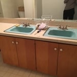Before -Ugly bath
