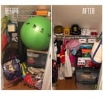 Under Stairs Closet Reorg