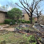 Front yard when first arrived