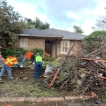 Front yard clean up