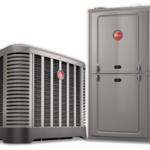RHEEM STRAIGHT AC & 70K BTU 80% EFFICIENCY FUR