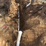 Repaired Sewer Line