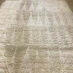 Soiled White Rug After Cleaning