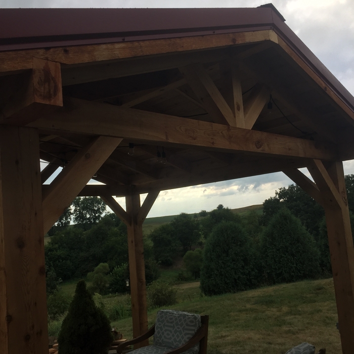 Backyard patio structure
