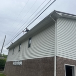 spraying gutters