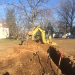 excavating