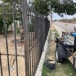Wrought iron fence