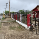 Wrought iron fence