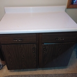 Side cabinets with original countertop