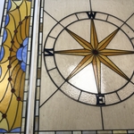 Compass Rose with Restored Transom