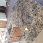 Blue flower granite