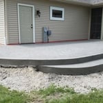 1 step stamped patio