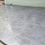 Stamped patio